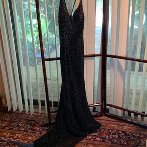 ALYCE DESIGNS beaded silk evening wear